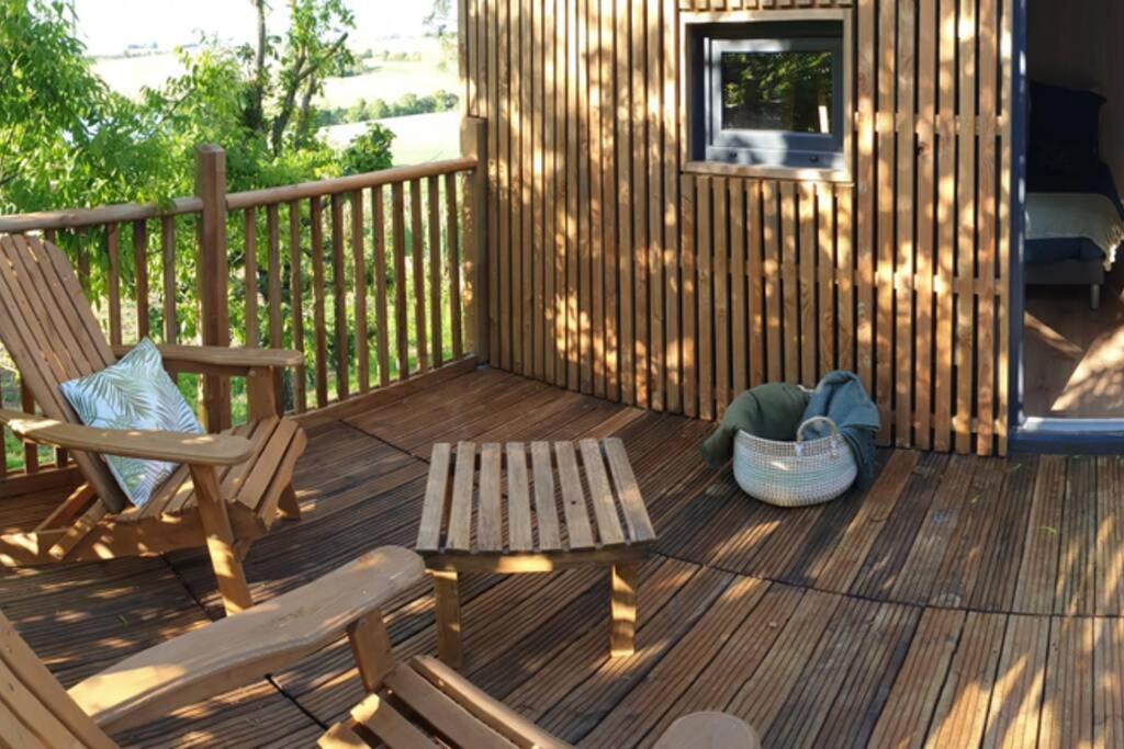 Chalet De Charme Avec Piscine Villa Aurade ภายนอก รูปภาพ